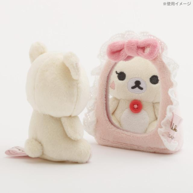Rilakkuma|Makeup Rilakkuma Mirror & Ribbon Pink Tie Scene Plush Dolls/Plush Toy