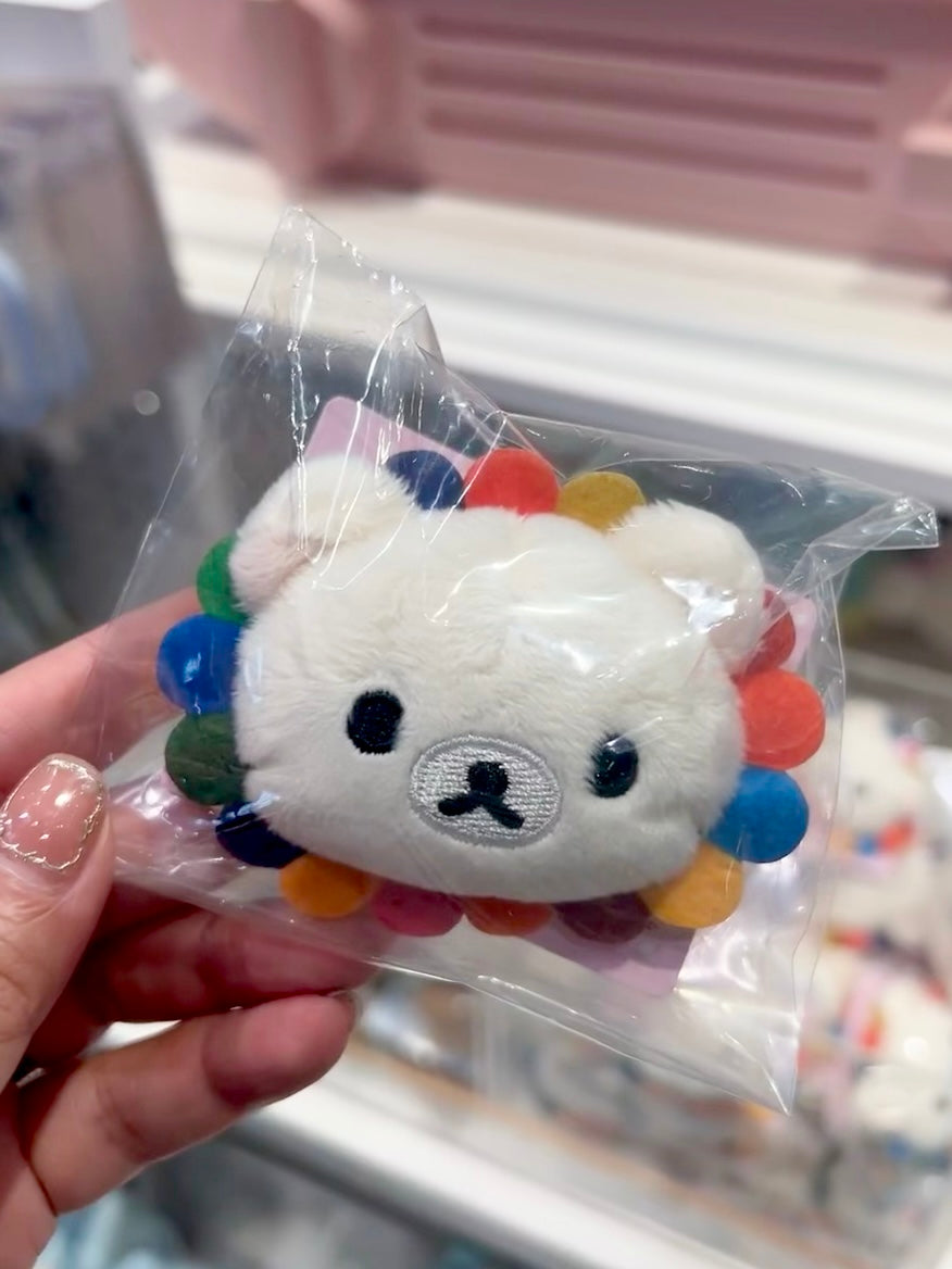 Rilakkuma轻松熊|限定彩虹白熊胸针/太阳花别针/环保材料制成