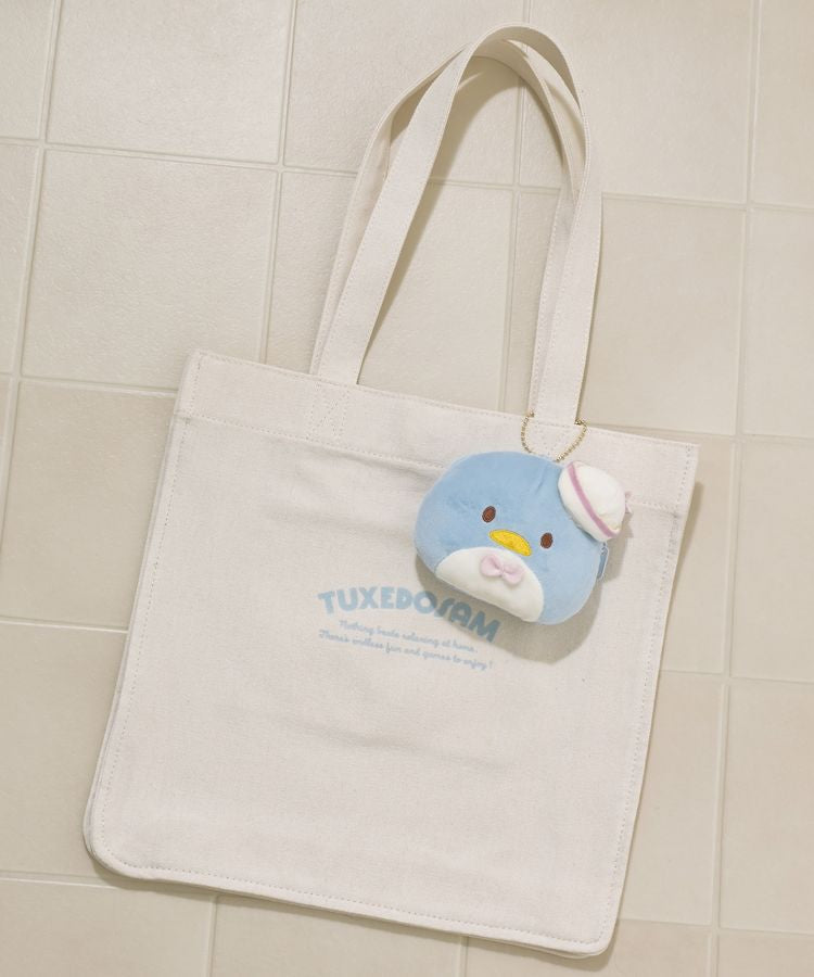 Sanrio|附带大头三丽鸥挂件肩背式帆布包/电脑包/有夹层/有搭扣|可容13寸电脑
