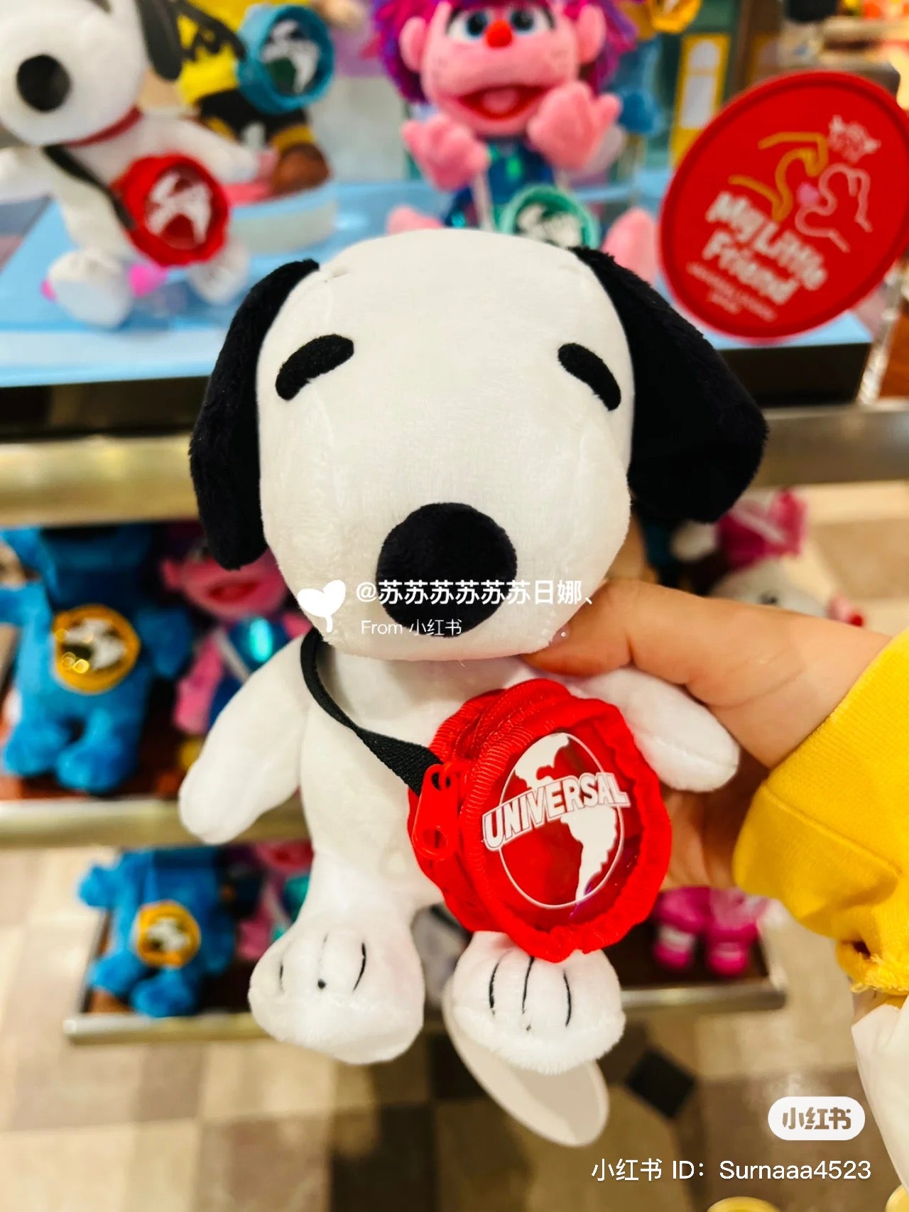 Snoopy|史努比/查理背小书包玩偶/小书包有拉链可做零钱包