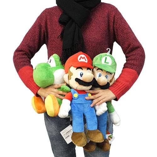 Nintendo|Mario马里奥毛茸玩偶|约11x11x24cm