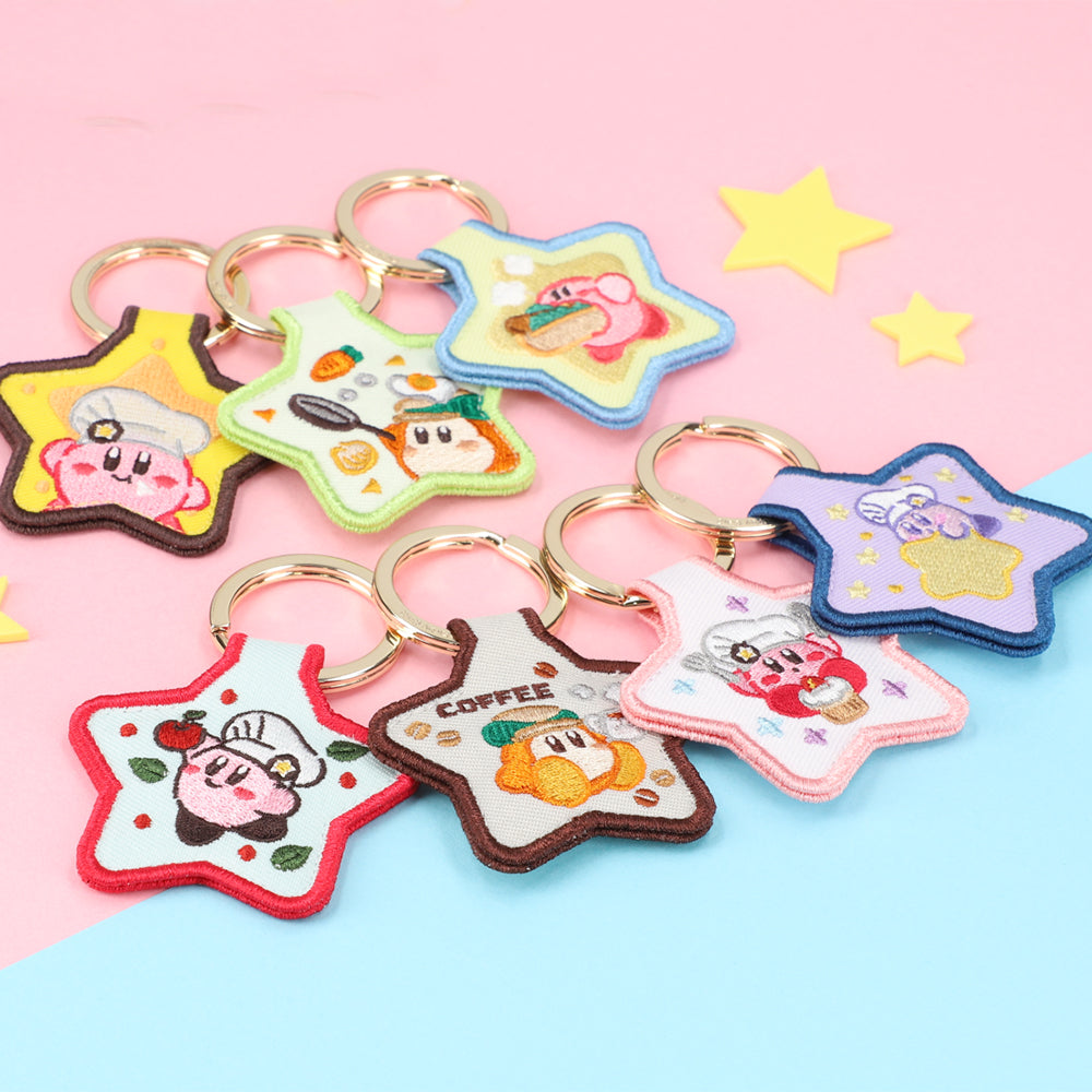 Kirby|可爱刺绣钥匙圈盲盒/有隐藏款/共8种/正反有图案|1枚入