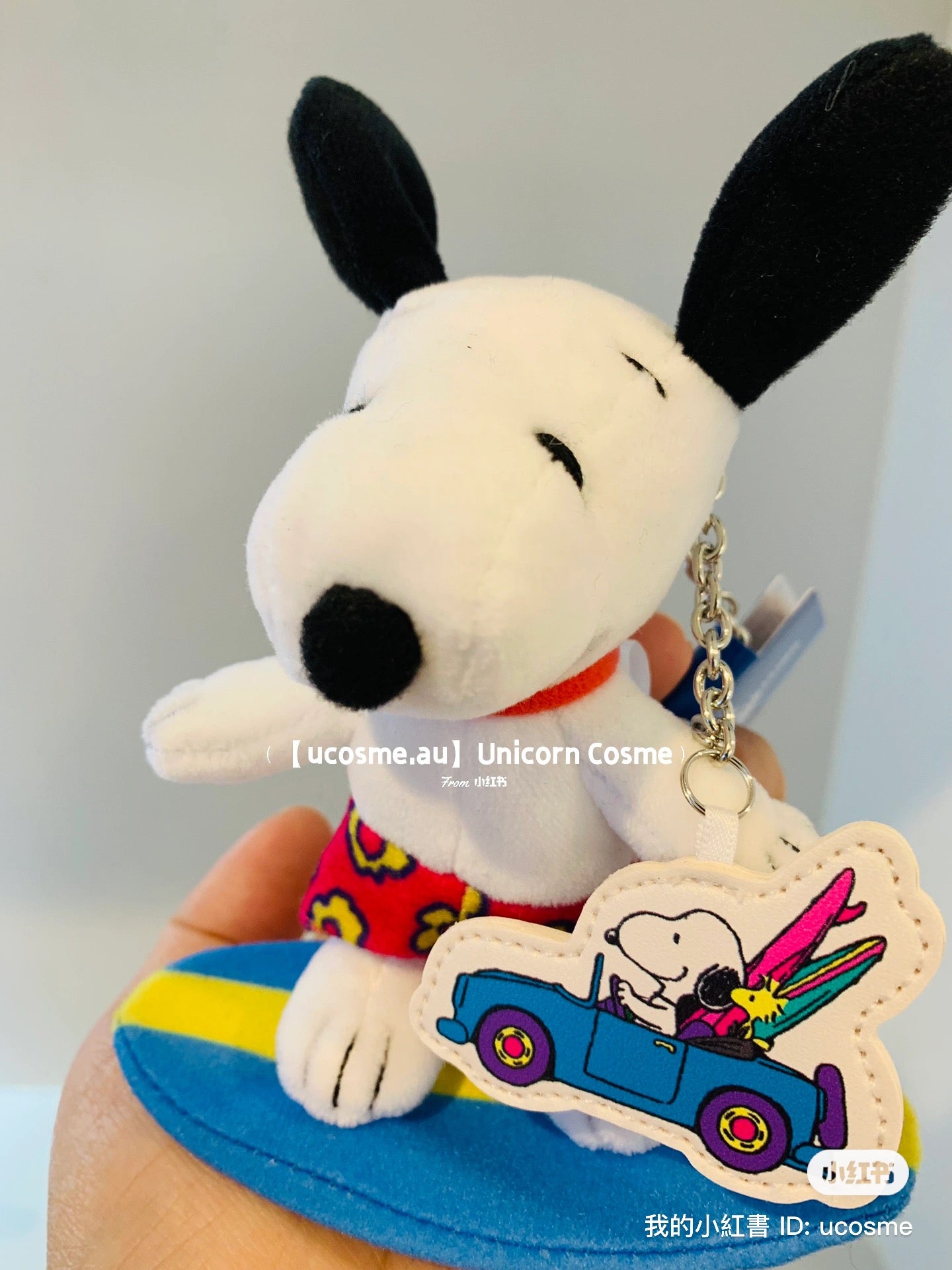 Snoopy|小花裤飞天耳冲浪史努比挂件/包挂