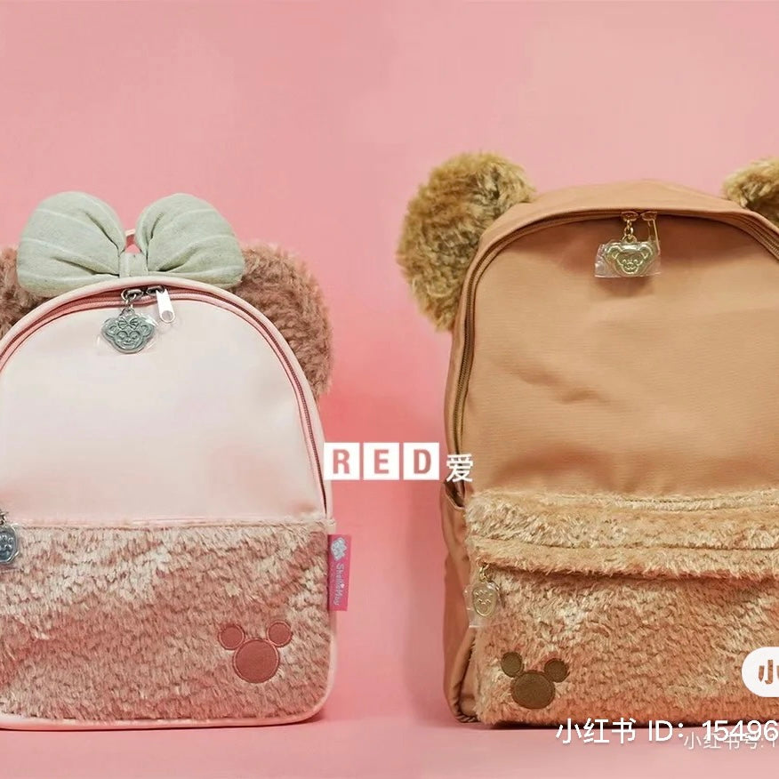 Disney|达菲雪莉玫双肩包/书包/防水内里/角色拉链头