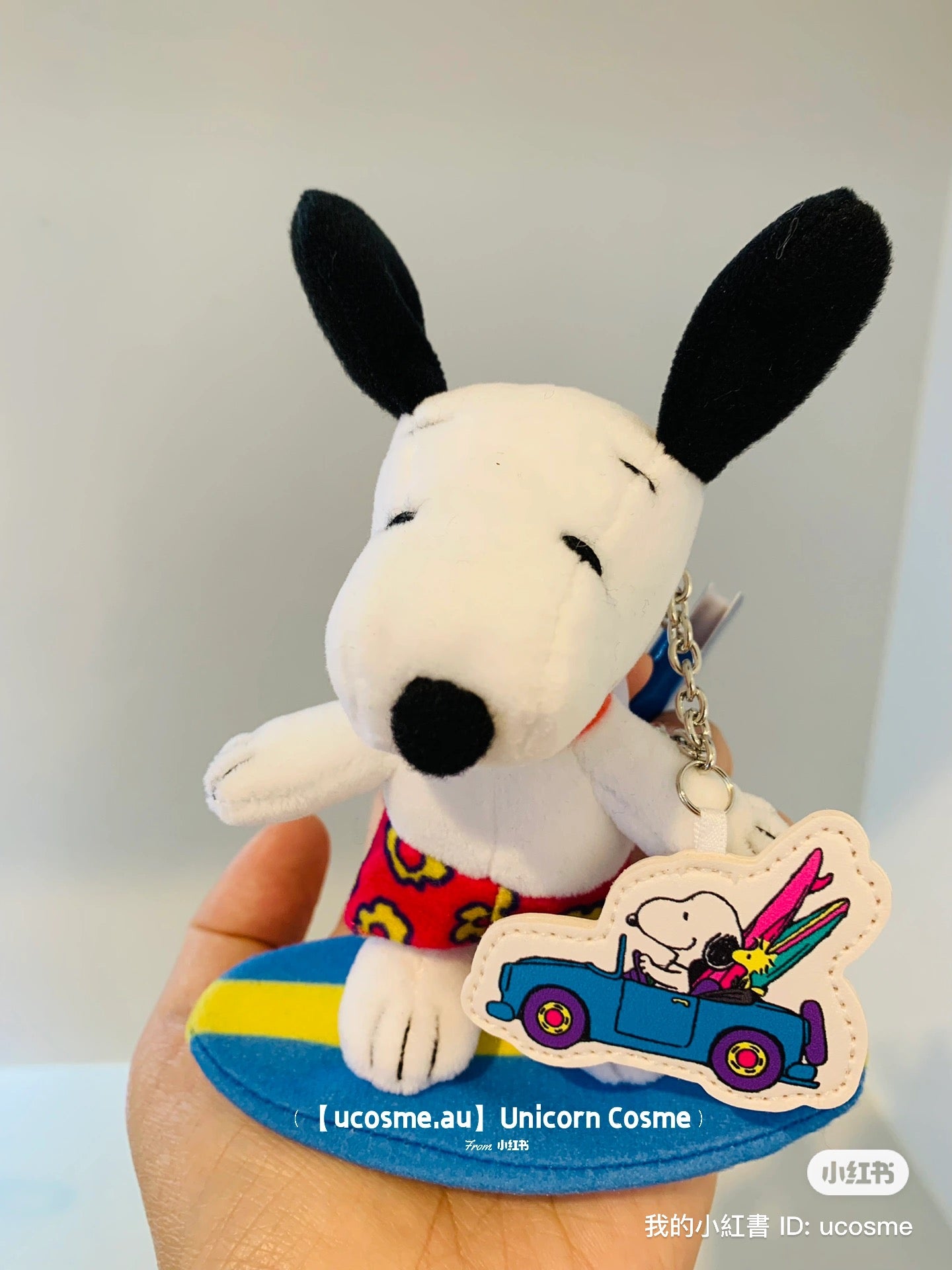 Snoopy|小花裤飞天耳冲浪史努比挂件/包挂