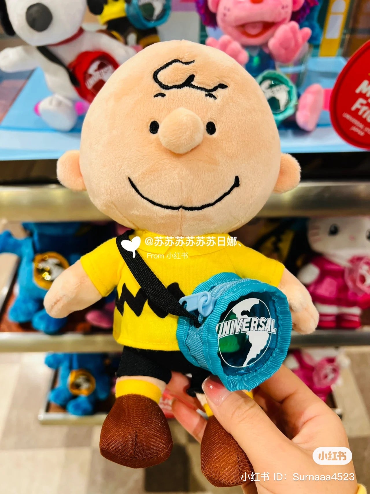 Snoopy|史努比/查理背小书包玩偶/小书包有拉链可做零钱包