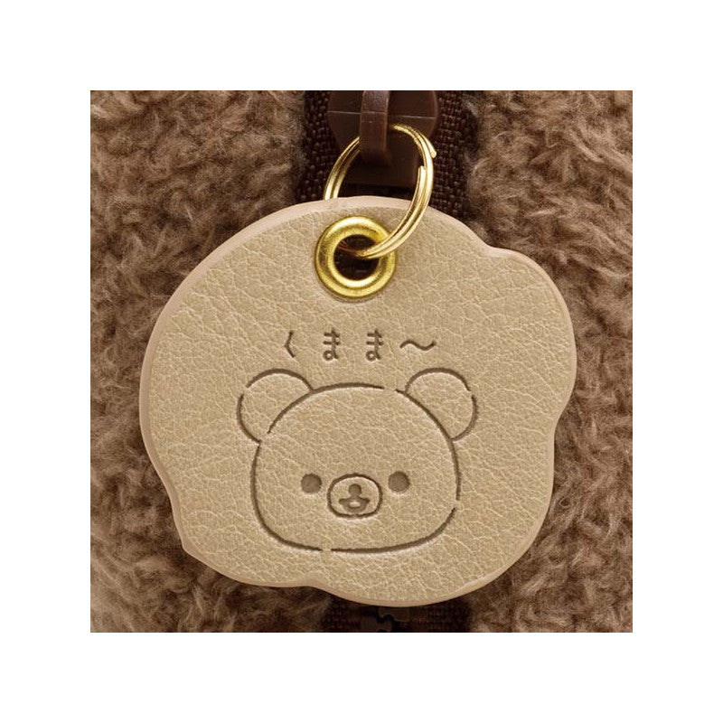 Rilakkuma轻松熊|毛茸茸可爱笔袋/拉链头是小熊|约L200mmxD50mm