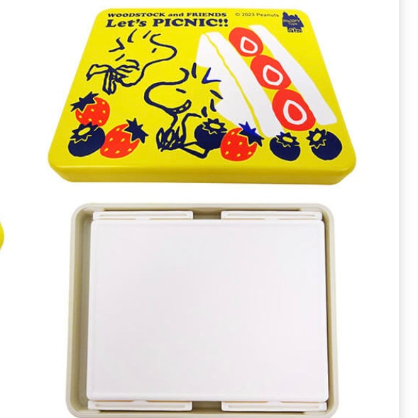 Snoopy|WOODSTOCK Let’s PICNIC系列三明治盒|約W13.9×H6.8×D11.2cm