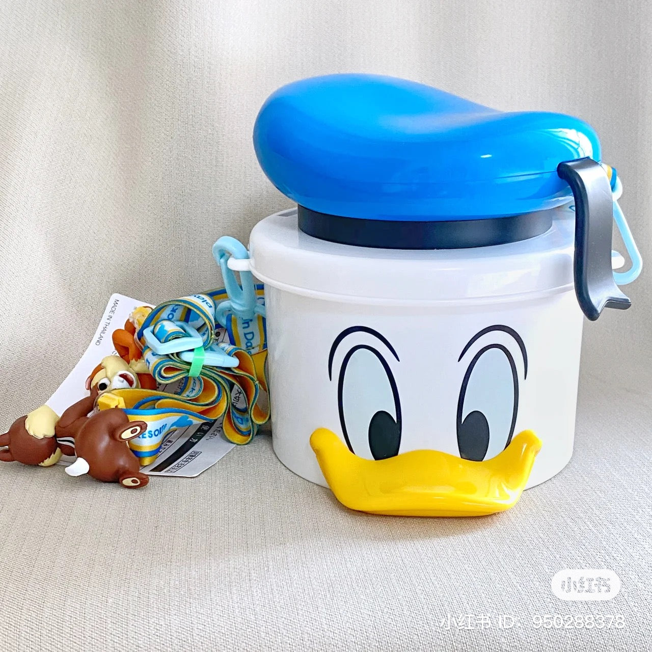 Disney|唐老鸭/鸭鸭可伸缩/折叠三段式爆米花桶/奇奇蒂蒂肩带/奇奇蒂蒂挂件可单独取下