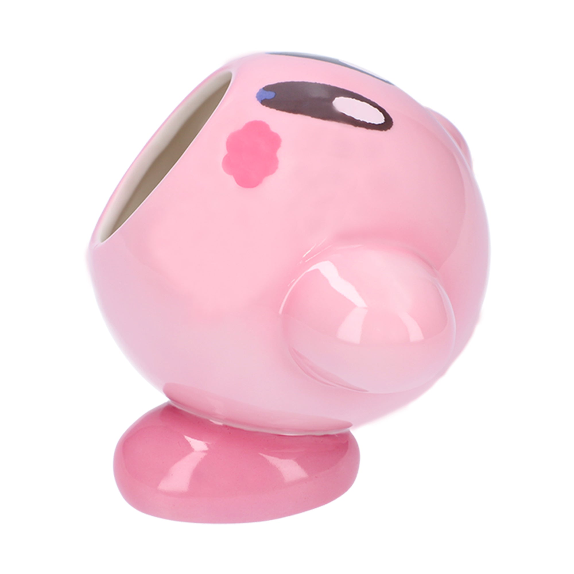 Kirby|卡比吸入陶瓷甜点盘/沙拉盘/沙拉碗/小件收纳盒/首饰盒/摆件|約H130×W150×D120㎜