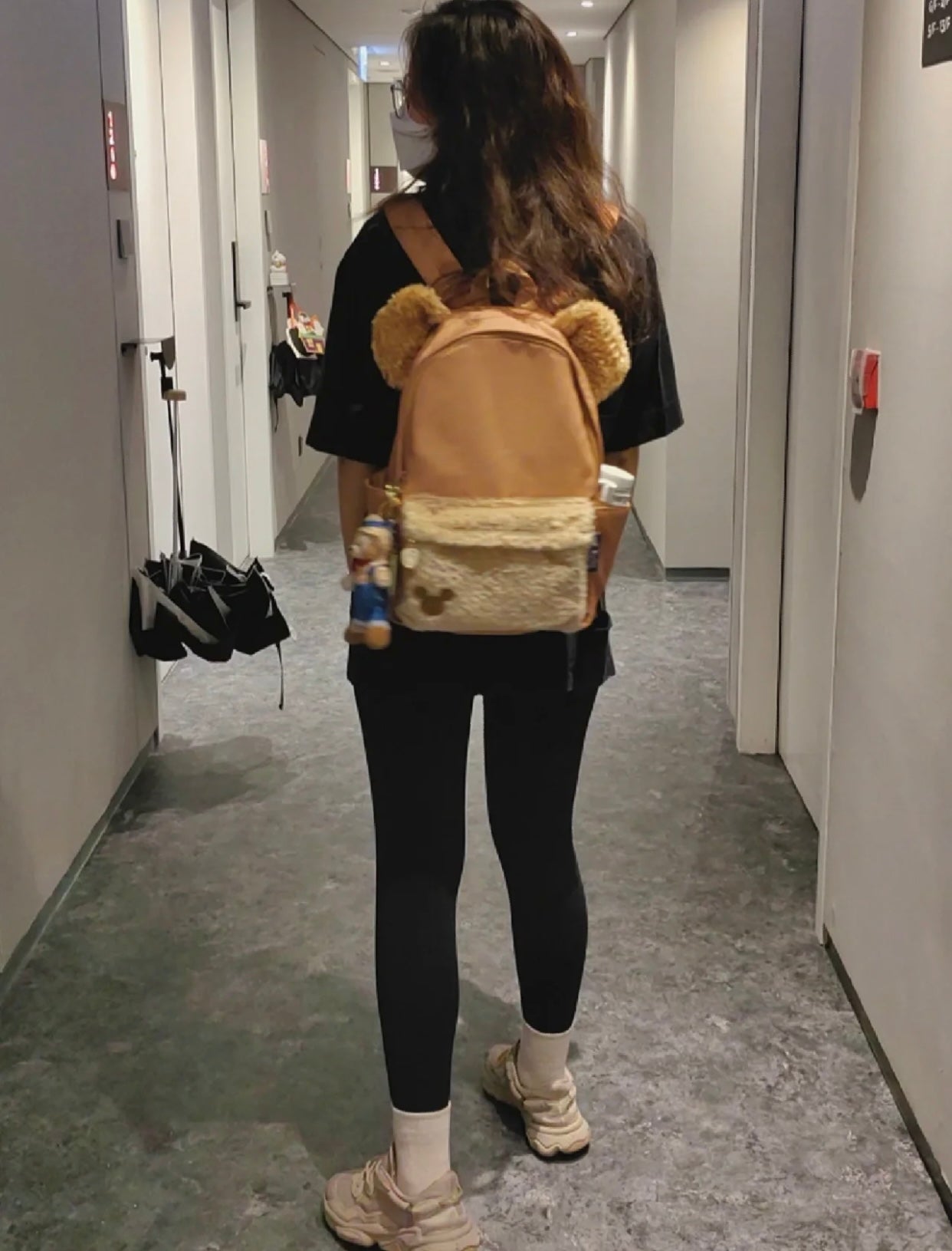 Disney|达菲雪莉玫双肩包/书包/防水内里/角色拉链头