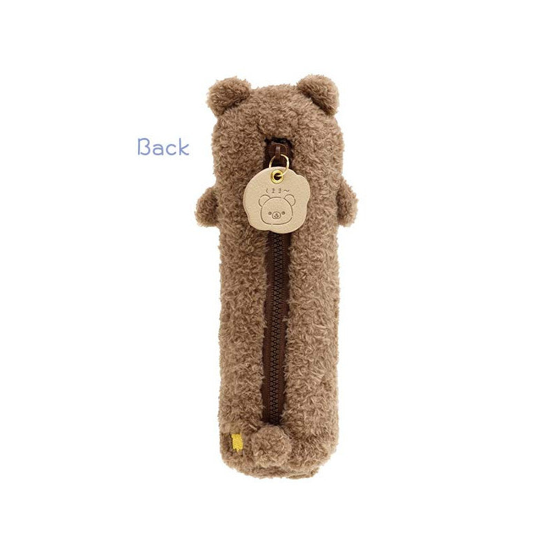 Rilakkuma轻松熊|毛茸茸可爱笔袋/拉链头是小熊|约L200mmxD50mm