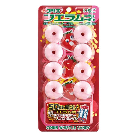 CORIS FUERAMUNE ICHIGO |童年回忆草莓口哨糖|8枚入【24.02】