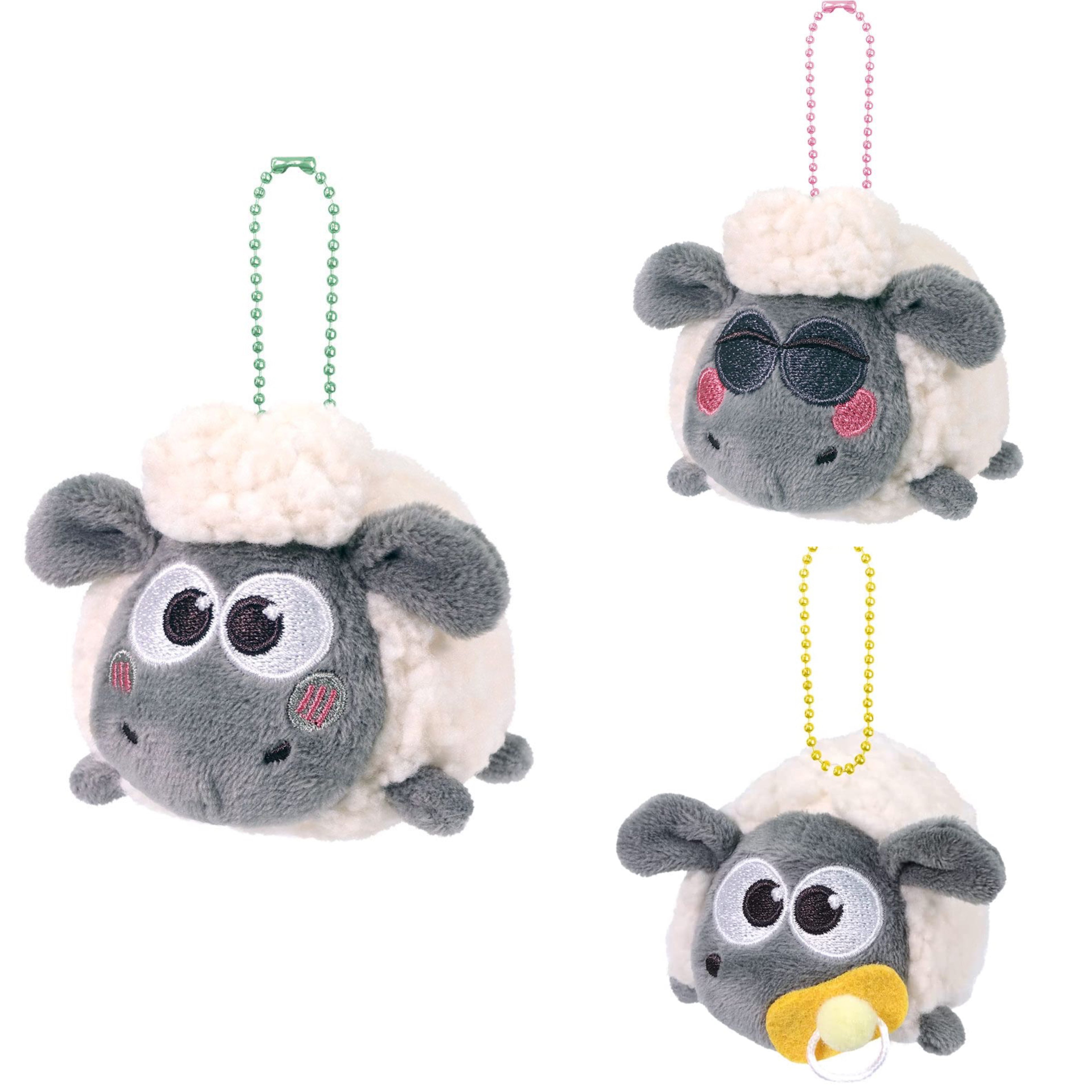 Sanrio|Cute Shaun羊咩咩肖恩小公仔/挂件|約60×66×100mm