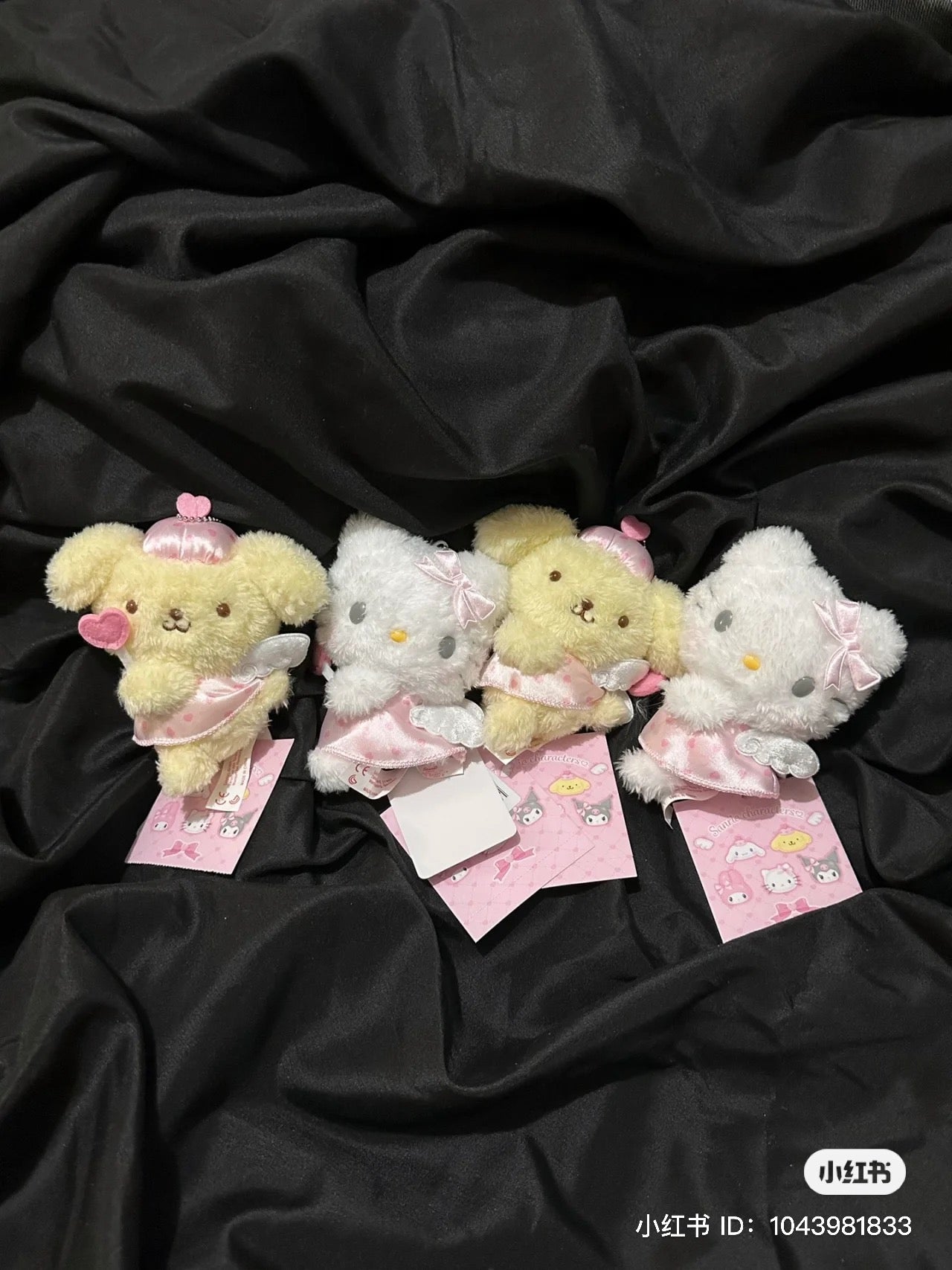 Sanrio|粉粉天使爱神系列玩偶挂件/包挂|约12×6×15cm