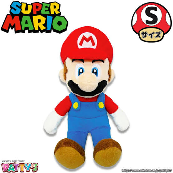 Nintendo|Mario马里奥毛茸玩偶|约11x11x24cm