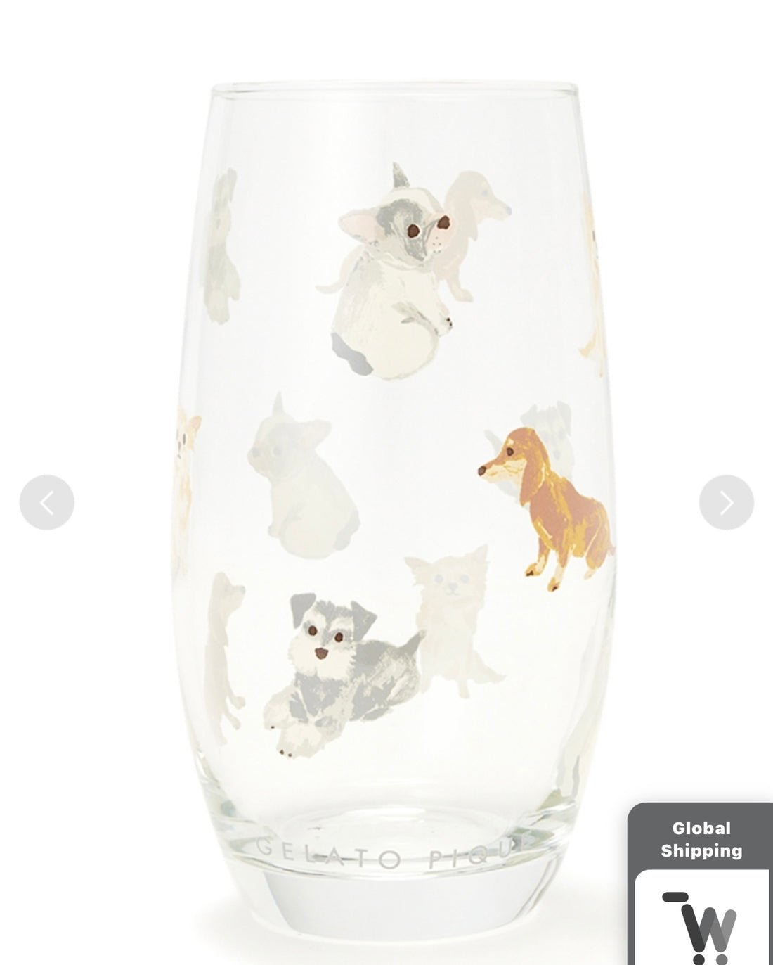 Gelato pique|正反不同各种狗狗猫咪/宠物印花玻璃杯/非耐热|14*7.5*7.5cm