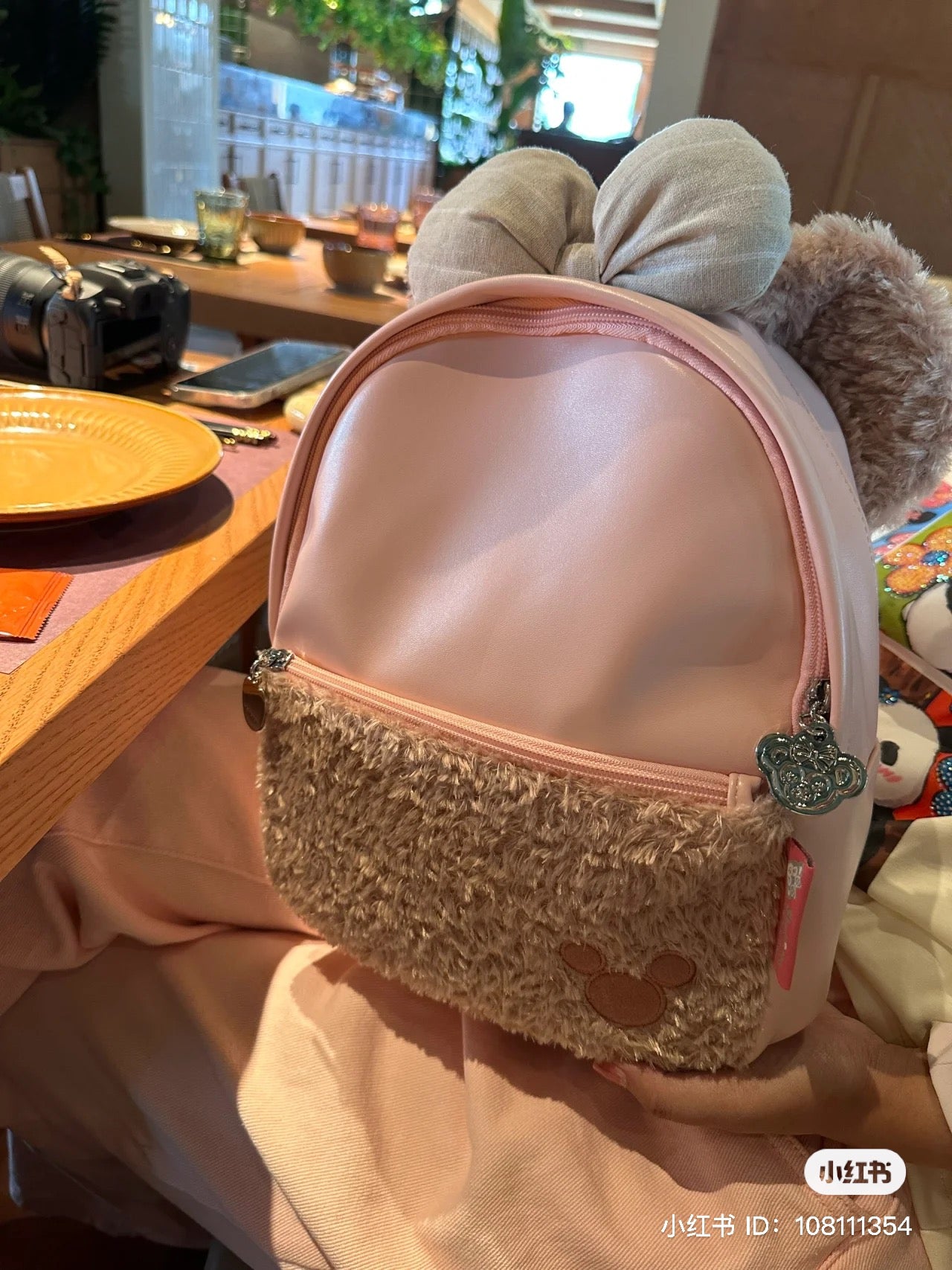Disney|达菲雪莉玫双肩包/书包/防水内里/角色拉链头