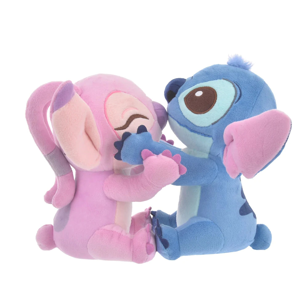 Disney|史迪仔安琪happy hug抱抱情侣公仔|H19×W25×D26cm