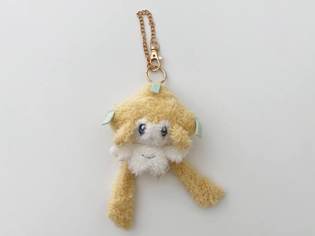 Pokemon|限定巨萌长毛夜光Jirachi基拉祈挂件|16.0 x 10.5 x 5.0