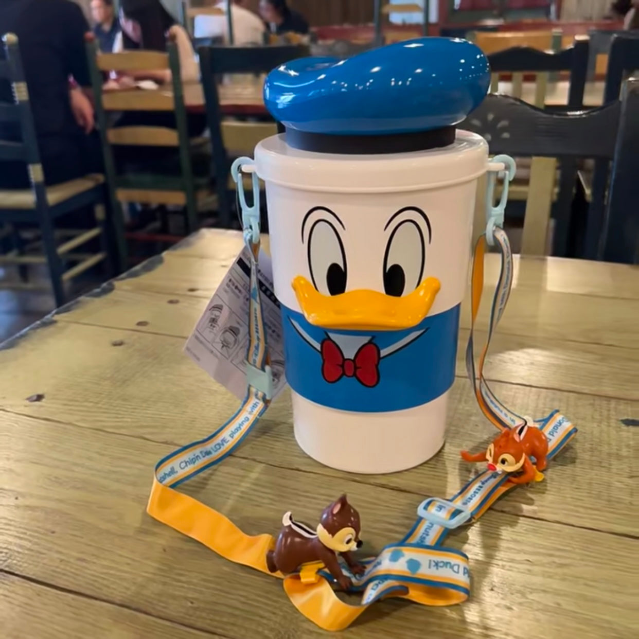 Disney|唐老鸭/鸭鸭可伸缩/折叠三段式爆米花桶/奇奇蒂蒂肩带/奇奇蒂蒂挂件可单独取下