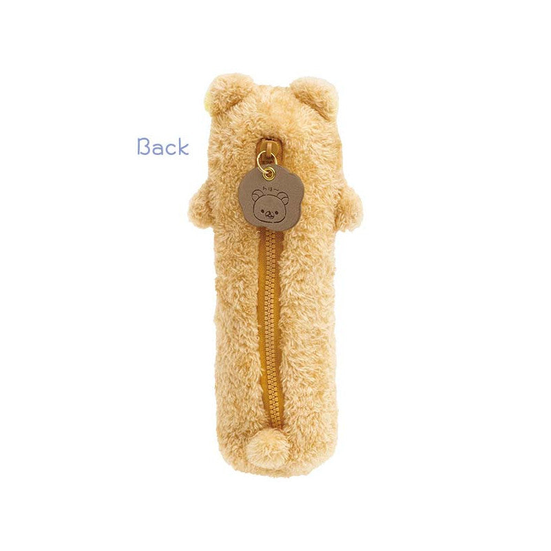 Rilakkuma轻松熊|毛茸茸可爱笔袋/拉链头是小熊|约L200mmxD50mm