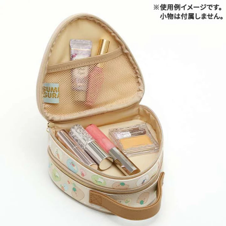 角落生物|饭团双层小山三角包/化妆包/收纳包/角色拉链头|H130 x W140 x D70mm