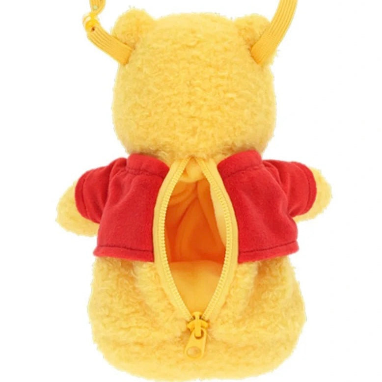 Disney|winnie the pooh卷毛噗噗公仔斜背包/带子有图案