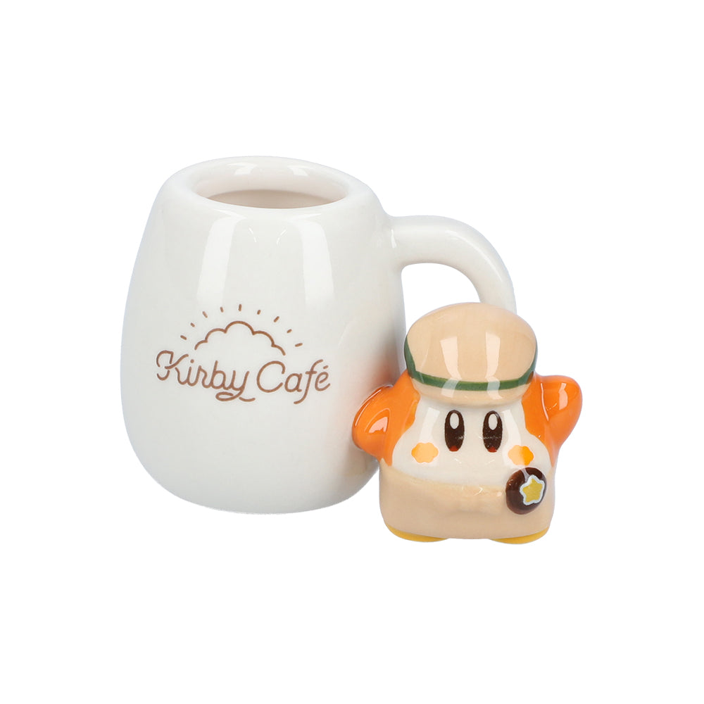 Kirby|cafe厨房限定瓷器牙刷立/笔筒/小杂物收纳桶/可爱摆件/情侣礼物|約H65×W48×D38mm