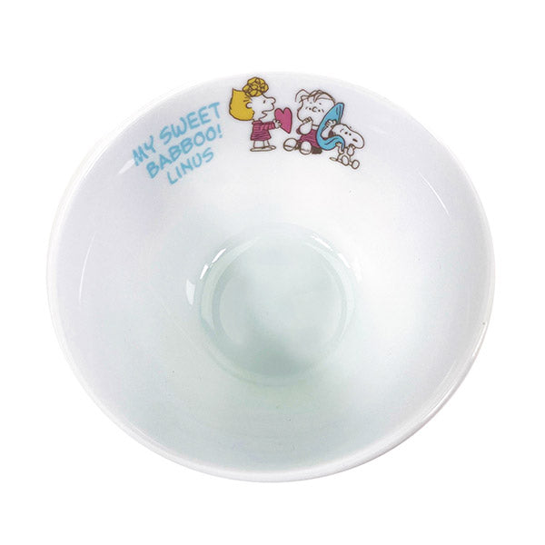 Snoopy|奶蓝爱心My Sweet Babboo linus限定日本制陶瓷碗/正反都很可爱|约約W11.9cm×H6.7cm