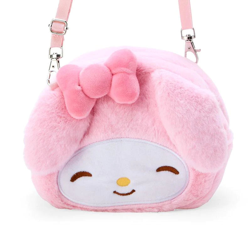 Sanrio|smile系列斜挎毛绒小零钱包/正反图案|约19×9×13cm