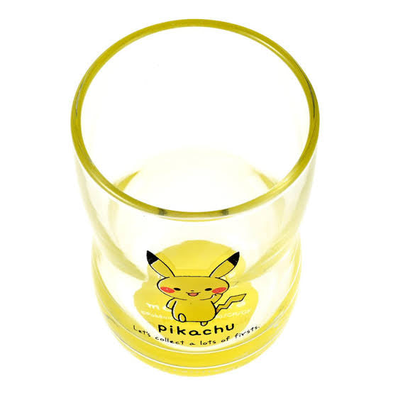 Pikachu皮卡丘|金正陶瓷Q版伊布玻璃杯/正面看是透明色/从上看是红色/易握曲线设计|约250ml