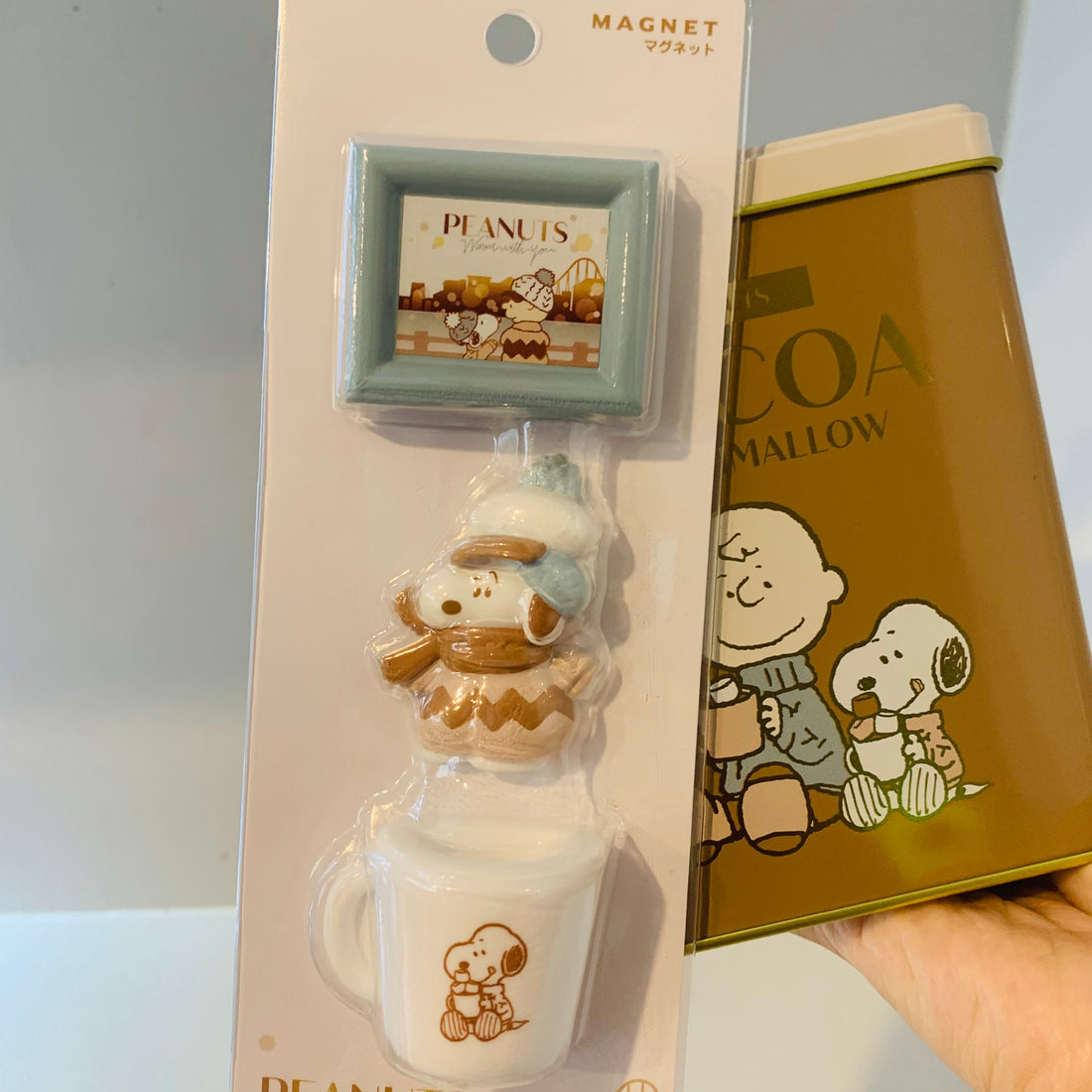 Snoopy|usj冬日奶油色系立体冰箱贴组
