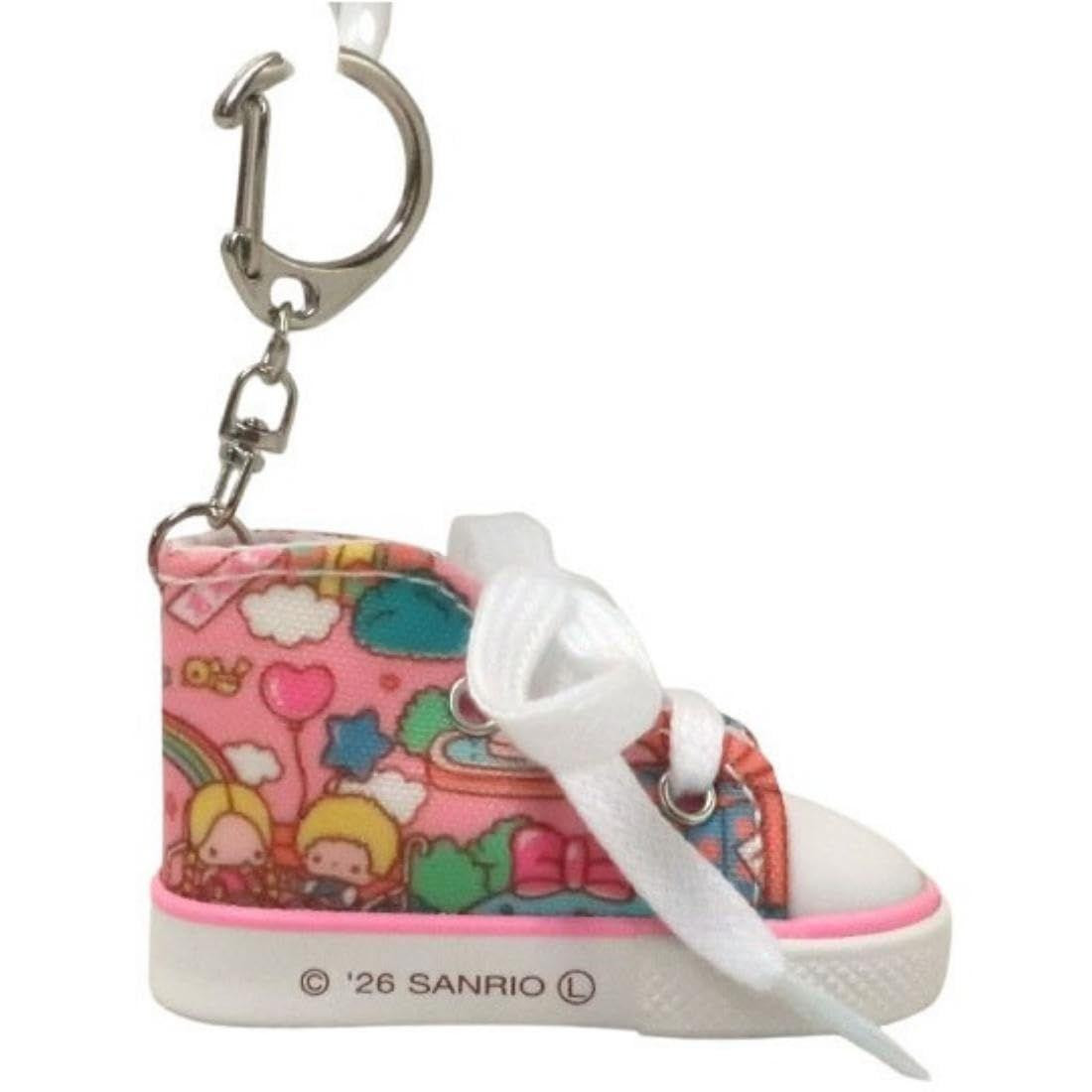 Sanrio｜Nakajima Hello Kitty Wrapping Pattern Sneakers Keychain/Keyring｜3.5 x 7.6 x 4.2cm approx.