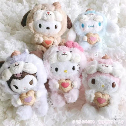 Sanrio｜Squirrel series Mascot Holder /Plush Keychain｜W10×D13.5×H15cm approx.