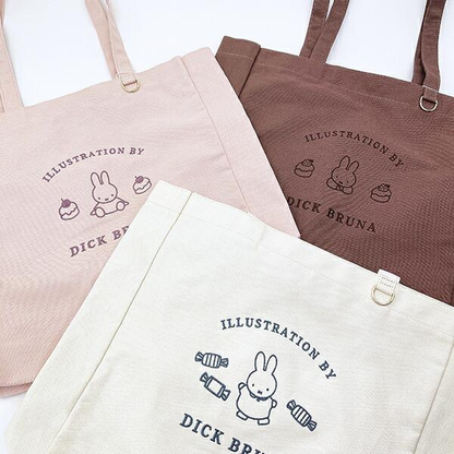 Miffy｜Dolce Pale Pink tote bag ｜320×380×10mm approx.