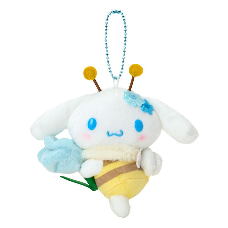 Sanrio｜Flower-Loving Hachi Mascot Holder /Plush Keychain｜13cm x 6.5cm x 15cm approx.