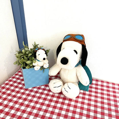 Snoopy史努比｜毛茸茸飞行员史努比公仔/玩偶｜约23cm×23cm×28cm