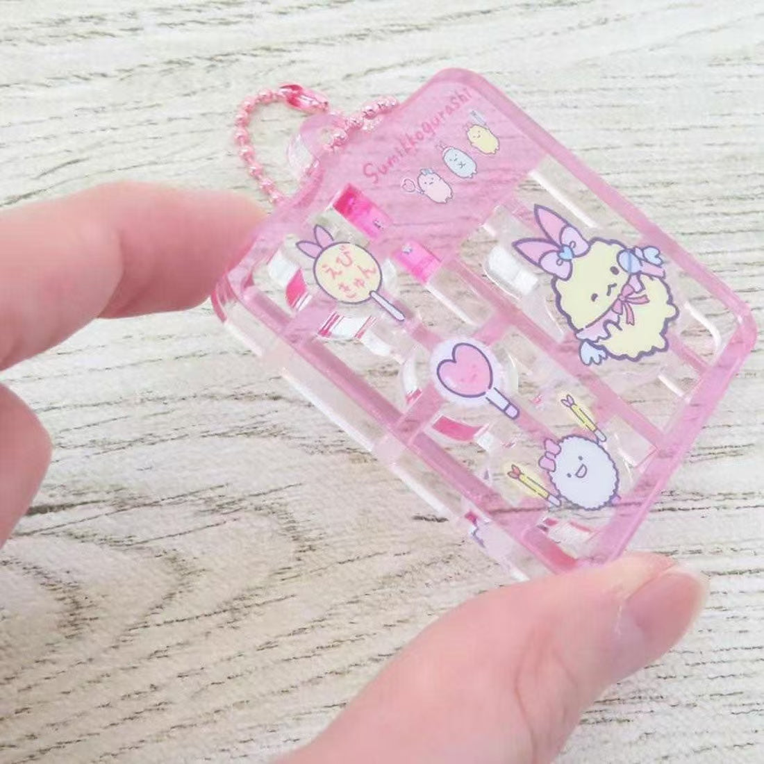 Sumikko gurashi｜Angelic Idol Ebiten no Shippo Fried Shrimp Tail Acrylic Keychain｜50×50×5mm approx.