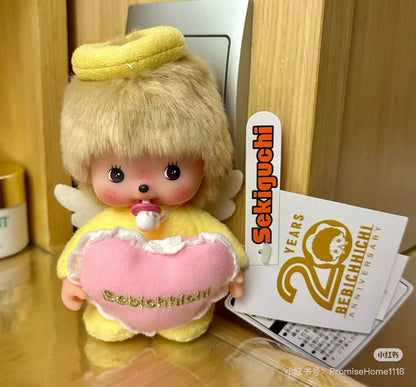 【limit 1】Monchhichi｜Love Happy Angel Bebichhichi Plush Doll｜ S/16 x 10 x 7cm approx.