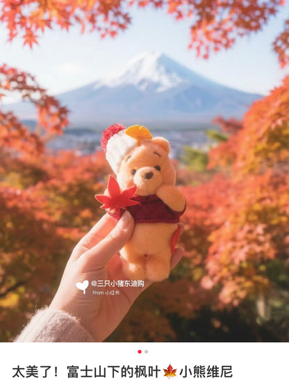 Disney｜Momiji Winnie the Pooh Mascot Holder /Plush Keychain｜17.5×9.5×8.5(cm) approx.