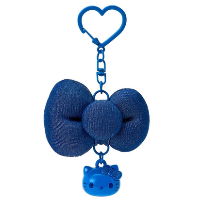 Hello Kitty｜I Love Hello Kitty Face Swaying Ribbon Mascot Holder /Plush Keychain｜6.5×3×4.5cm approx.