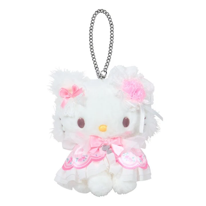 Sanrio｜Fairy Tale Party Frills Lace Dress Mascot Holder /Plush Keychain｜80×30×15mm approx.