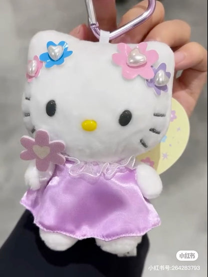 HelloKitty｜Fantasy Series Mermaid Mascot Holder /Plush Keychain｜ H12 × W8.5 × D6.5 cm approx.