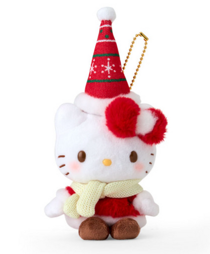 Sanrio三丽鸥｜Mascot Holder/ Christmas 2024圣诞限定可爱角色毛绒玩偶挂件/包挂｜约8.5×6.5×19cm