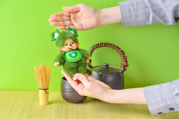 【limit 1】Monchhichi｜Kyoto Arashiyama Matcha Mascot Holder /Plush Keychain