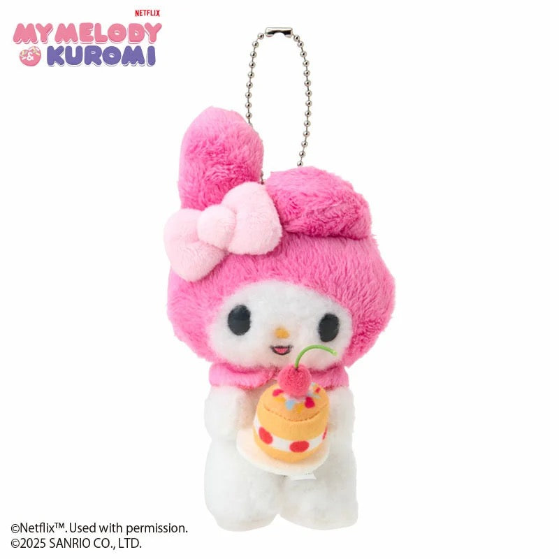 Sanrio｜Netflix Original Anime My Melody &amp; Kuromi Collection Mascot Holder /Plush Keychain｜W8.5 x D6 x H10cm approx.