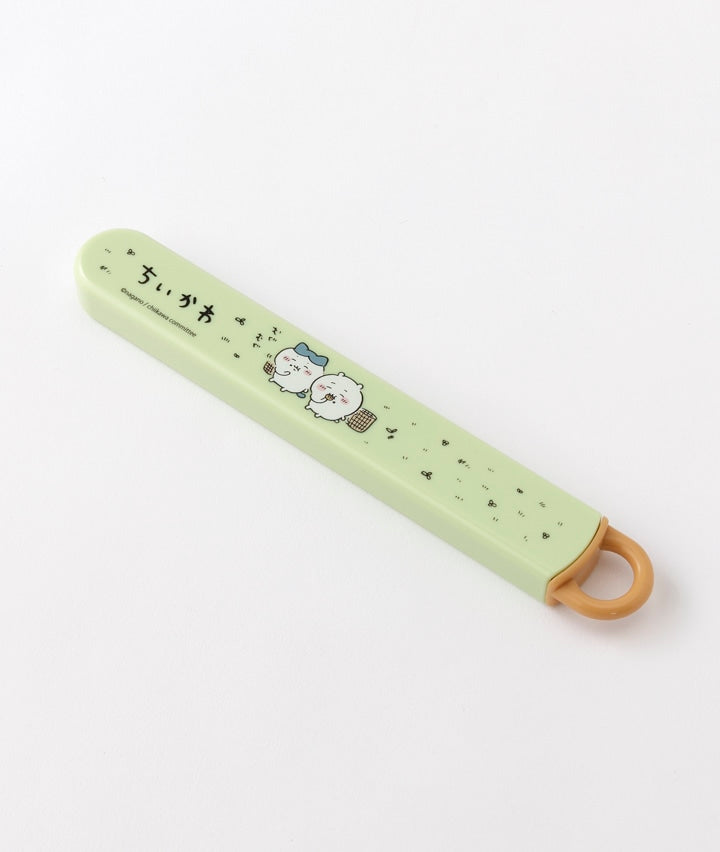 chiikawa｜抗菌耐高温洗碗机可用便携餐具盒+筷｜16.5cm