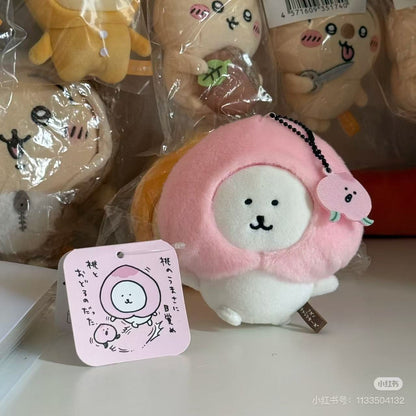 【limit 1】Nagano｜Characters Dance with peaches Mascot Holder /Plush Keychain｜H115×W105×D80mm approx.