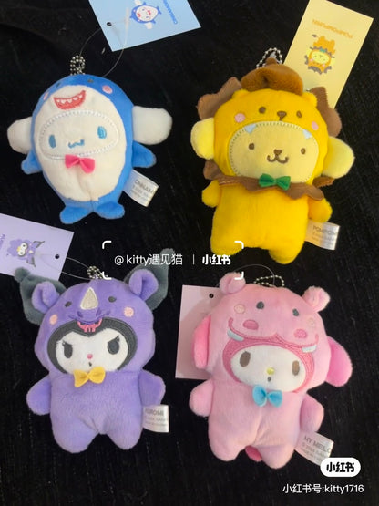 Sanrio｜Animal Mascot Holder /Plush Keychain｜115×115×32mm approx.